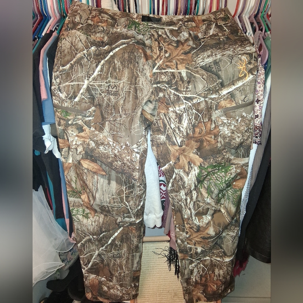 Camo Hunting Pants with Logo